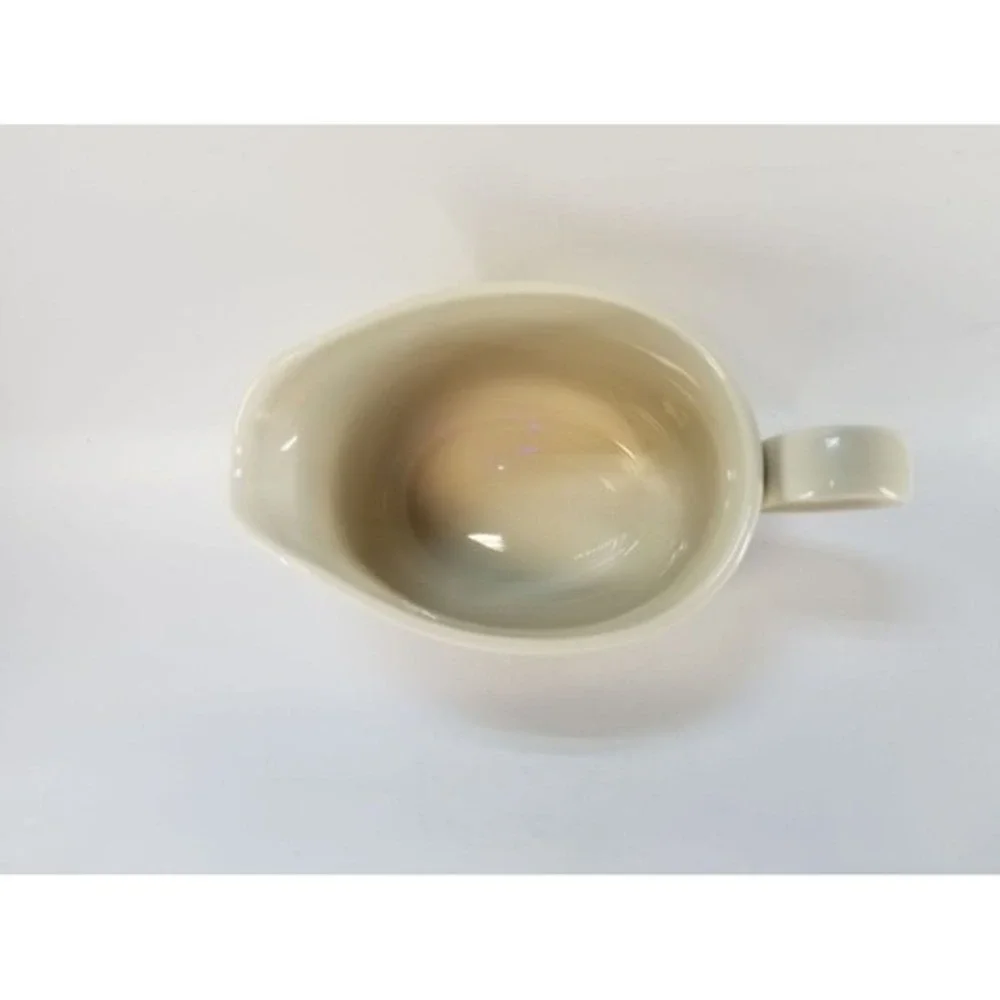 Corning Cream‎ Pitcher White Stoneware B1-TY Vintage Microwave Safe Ceramic